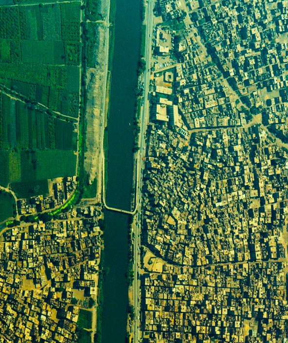 Satellite photo of area in Egypt